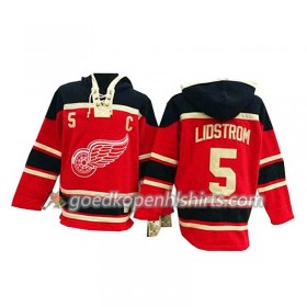 Detroit Red Wings Nicklas Lidstrom 5 Rood Hoodie Sawyer - Mannen